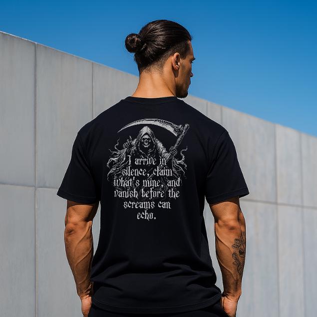 Reaper T-Shirt for Men - Motivational Fitness Shirt, Bodybuilding & Weightlifting Gym Tee, Exercise Gift