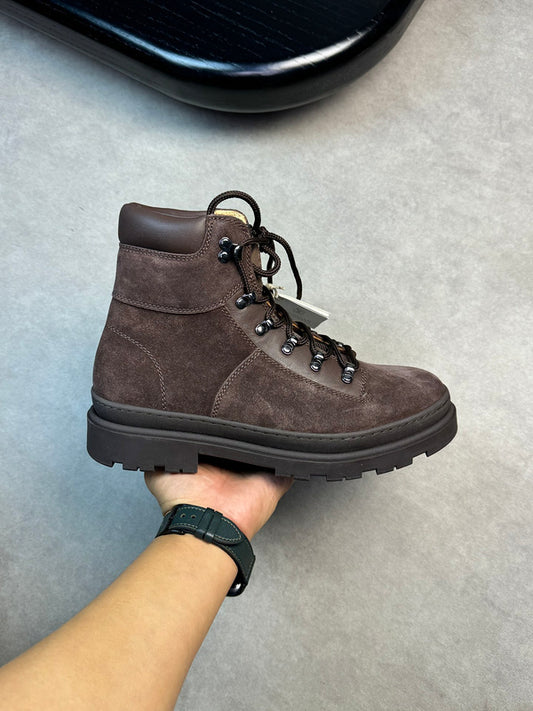 Brunello Cucinelli Premium Suede Leather Luxury Boots