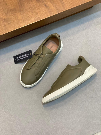 Comfortable Olive Green Everyday Sneakers