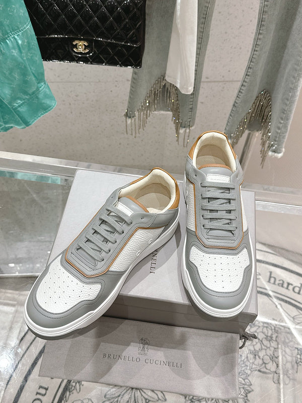 Brunello Cucinelli Men’s Luxury Comfortable Top Sneakers