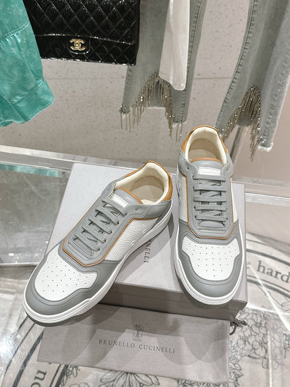 Brunello Cucinelli Men’s Luxury Comfortable Top Sneakers