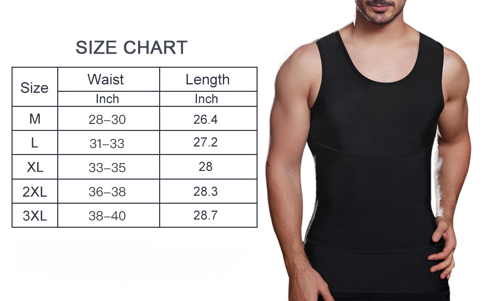 Men’s Instantly Slimming Vest – Shape Chest & Tummy