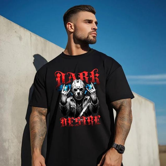 Dark Desire T-Shirt for Men - Motivational Fitness Shirt, Bodybuilding & Weightlifting Gym Tee, Exercise Gift