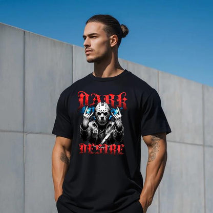 Dark Desire T-Shirt for Men - Motivational Fitness Shirt, Bodybuilding & Weightlifting Gym Tee, Exercise Gift