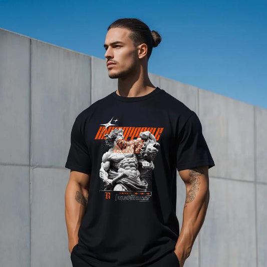 Unstoppable Gains T-Shirt for Men - Motivational Fitness Shirt, Bodybuilding & Weightlifting Gym Tee, Exercise Gift