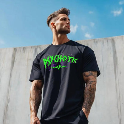 Psychotic Lifter T-Shirt for Men - Motivational Fitness Shirt, Bodybuilding & Weightlifting Gym Tee, Exercise Gift