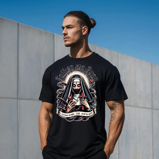 Father We Pray T-Shirt for Men - Motivational Fitness Shirt, Bodybuilding & Weightlifting Gym Tee, Exercise Gift