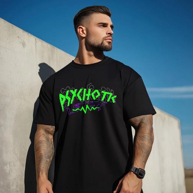 Psychotic Lifter T-Shirt for Men - Motivational Fitness Shirt, Bodybuilding & Weightlifting Gym Tee, Exercise Gift