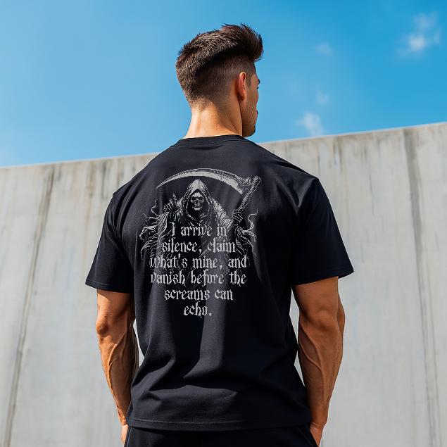 Reaper T-Shirt for Men - Motivational Fitness Shirt, Bodybuilding & Weightlifting Gym Tee, Exercise Gift